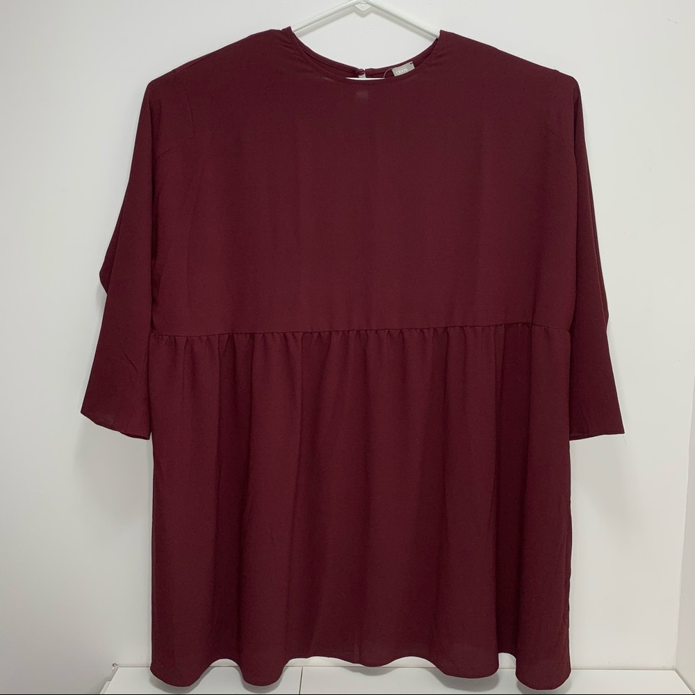 ASOS plum colored smock dress tunic plus size